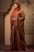 Maroon Color Borka Design with Embroidery & Stone Work